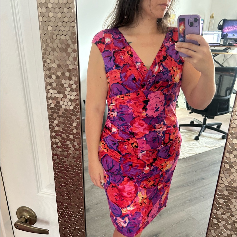 Floral cocktail dress